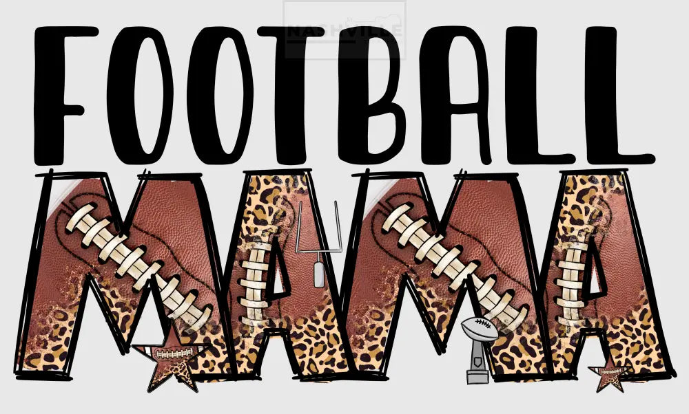 Softball Baseball Football Soccerball Or Basketball Leopard Mama Transfer Football