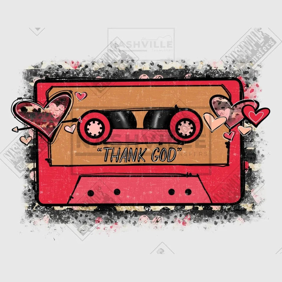 Tape Track Valentines Tee. T-Shirt