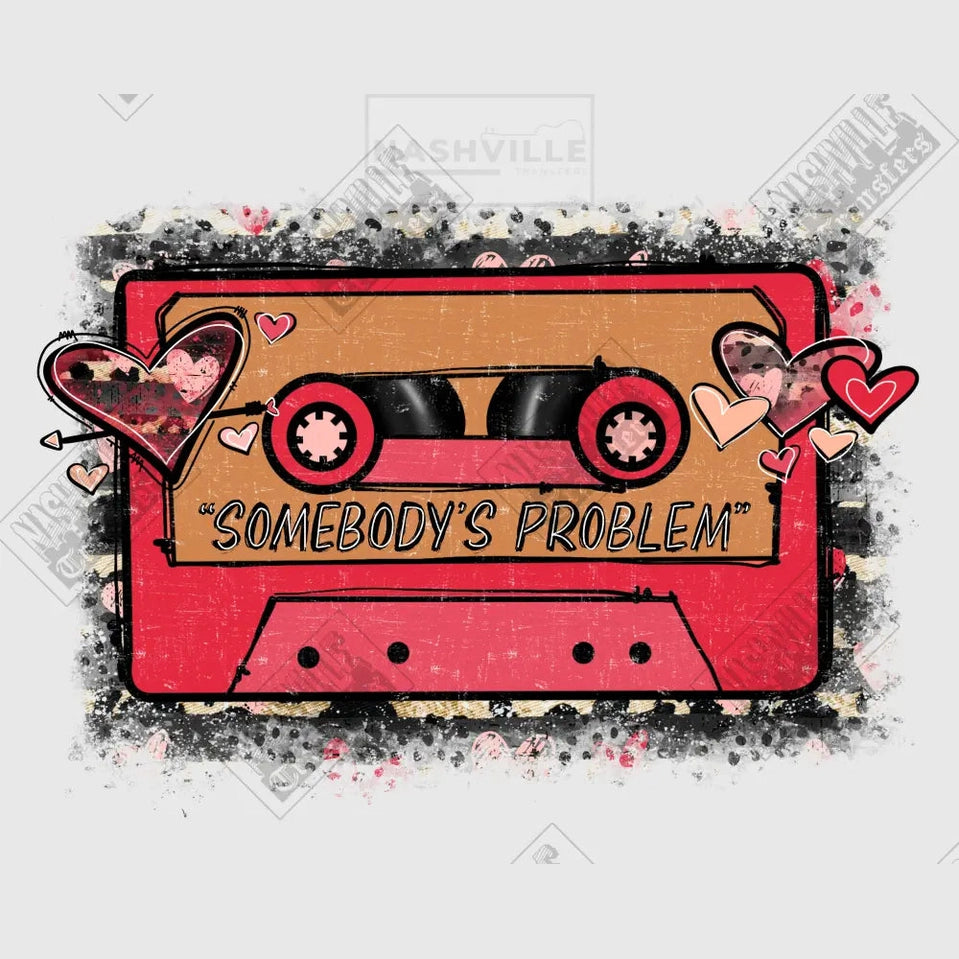 Tape Track Valentines Tee. T-Shirt