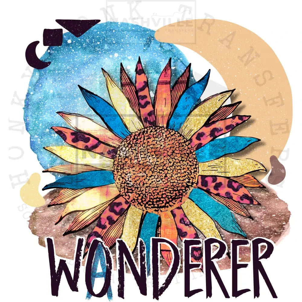The Wonderer. Digital Heat Transfer Only / Blue