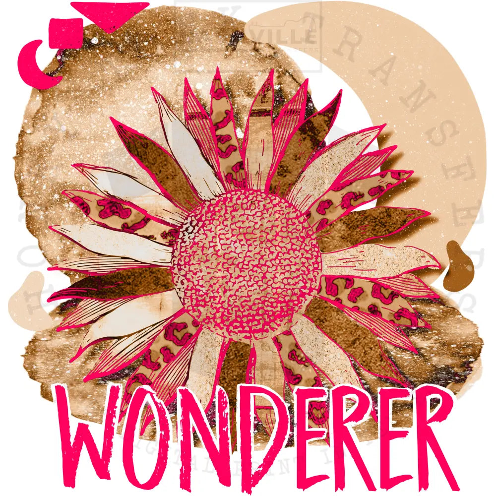 The Wonderer. Digital Heat Transfer Only / Pink