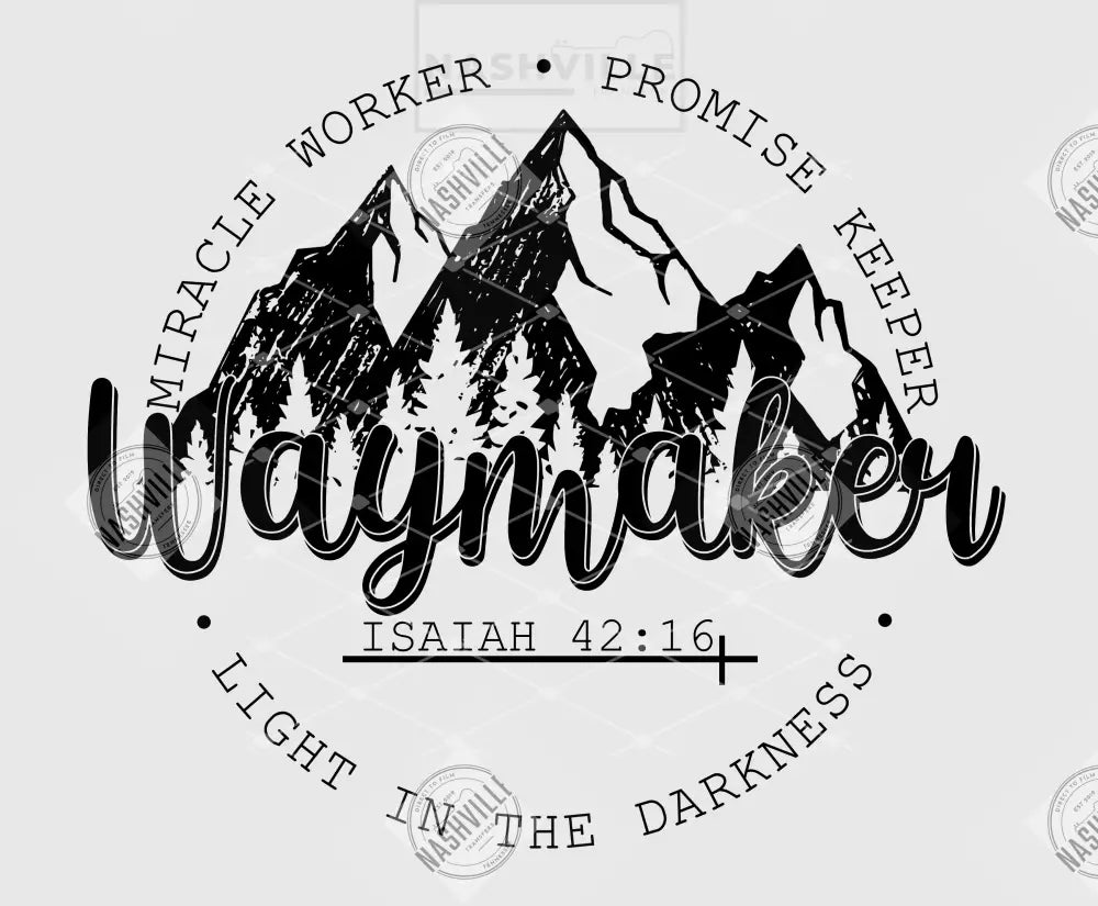 Waymaker Transfer Black / Clear Film