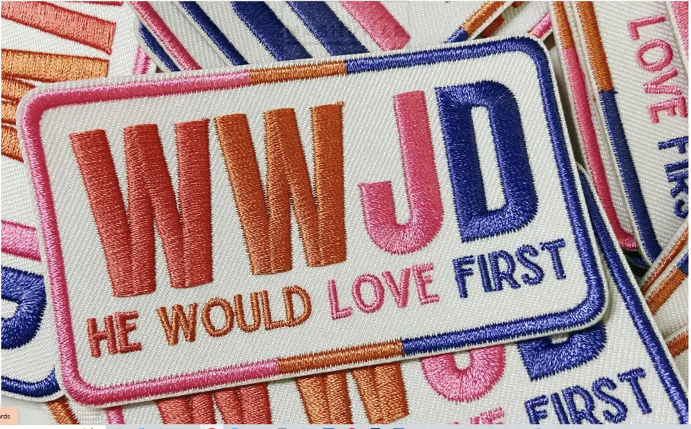 WWJD Embroidery Patch patch