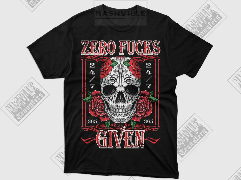 Zero Fs Given 24/7 Skeleton Tee.