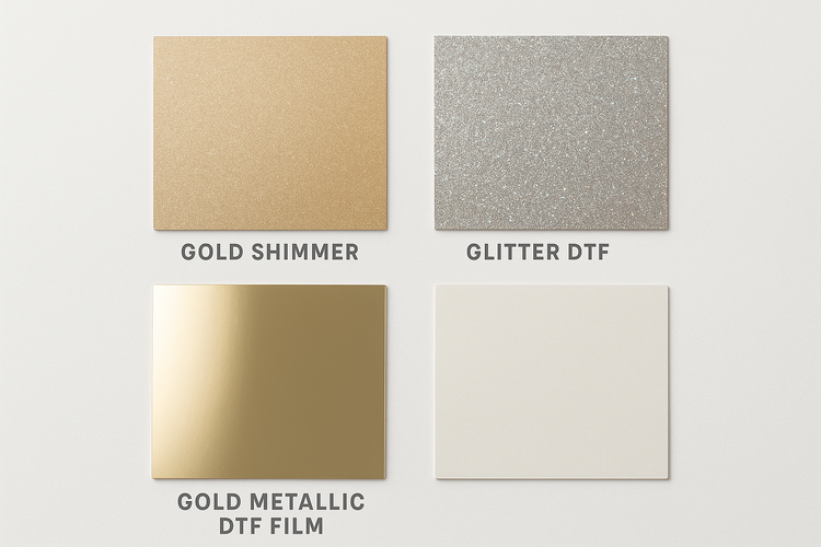 Specialty Films - Gold Shimmer, Glitter & Metallic DTF