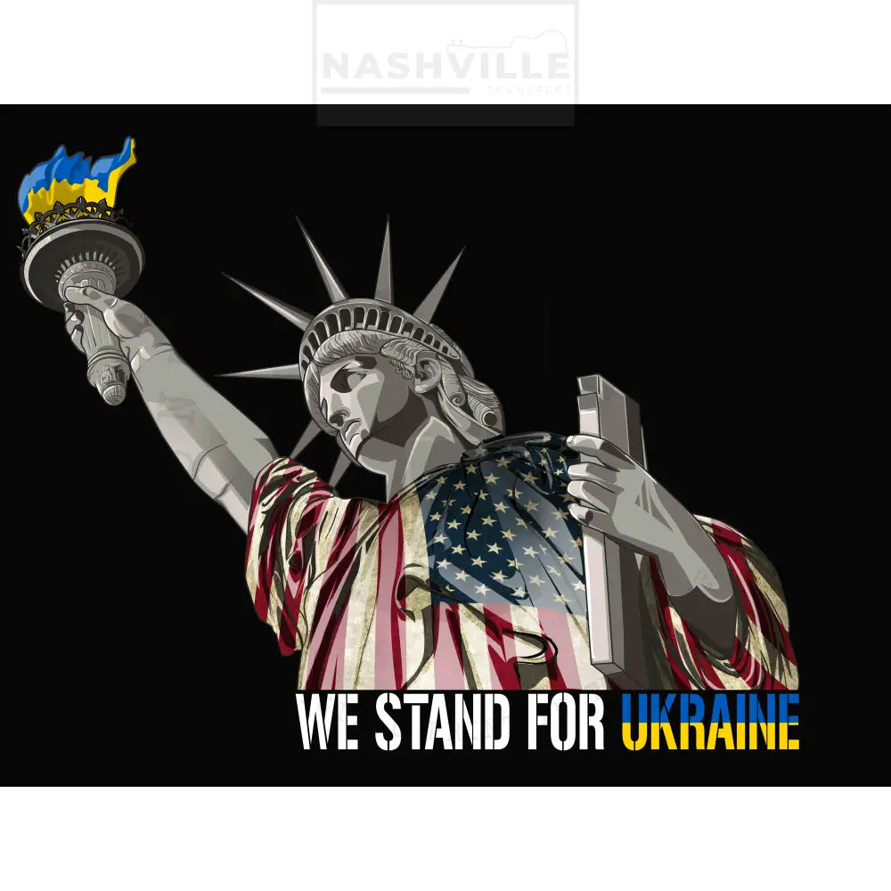 American Stand For Ukraine Transfer Prints