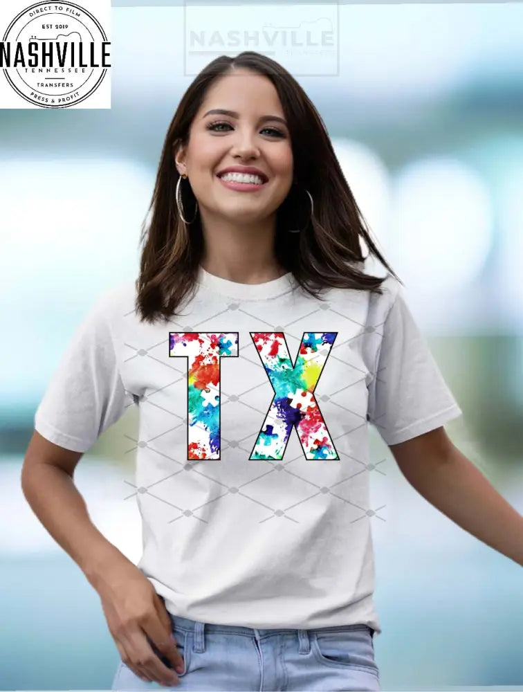 Autism Awareness State Tee. T-Shirt