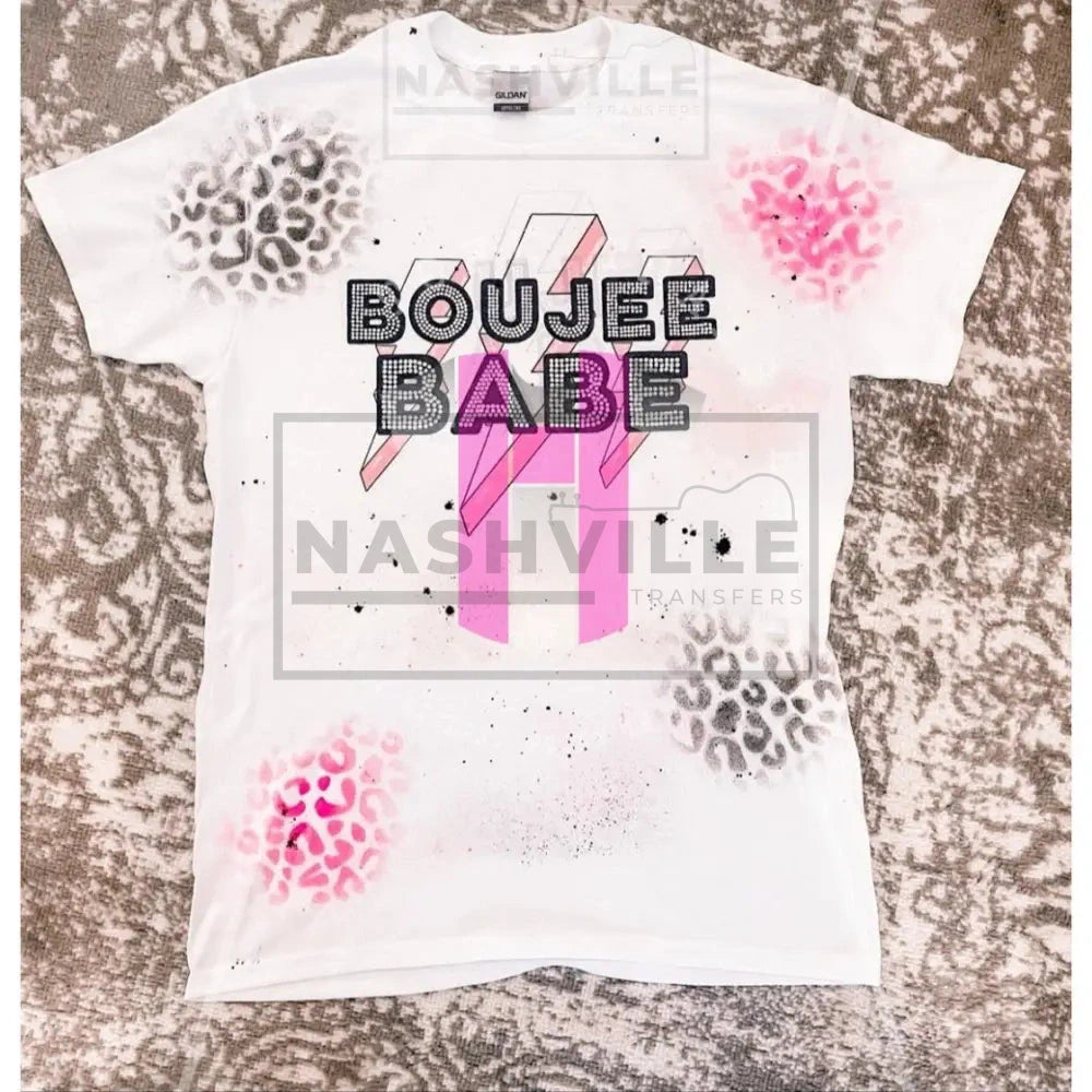 Babe Boujee Leopard Splattered Top.