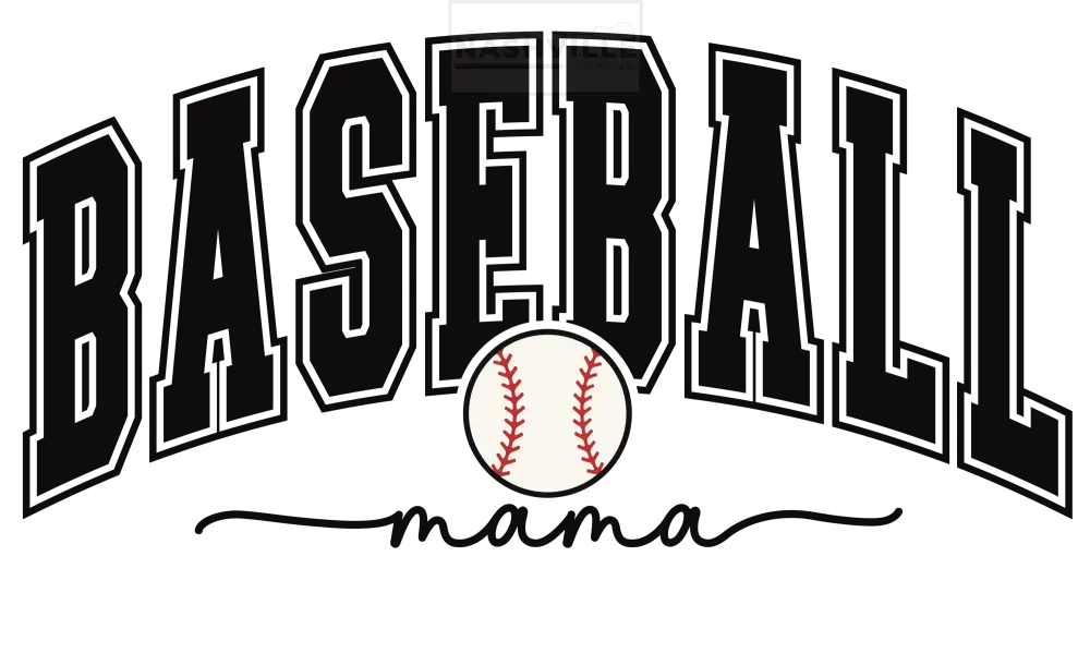 Baseball Mama Transfer Black