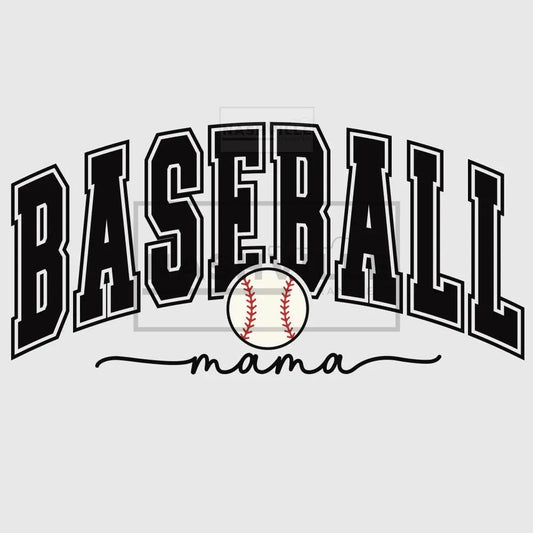 Baseball Mama Transfer Black