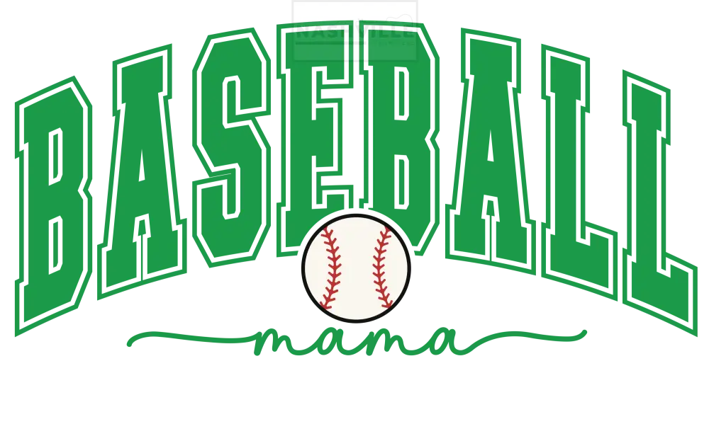 Baseball Mama Transfer Green