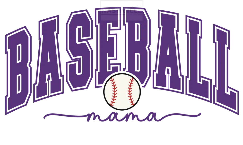 Baseball Mama Transfer Purple