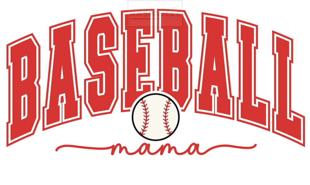 Baseball Mama Transfer Red