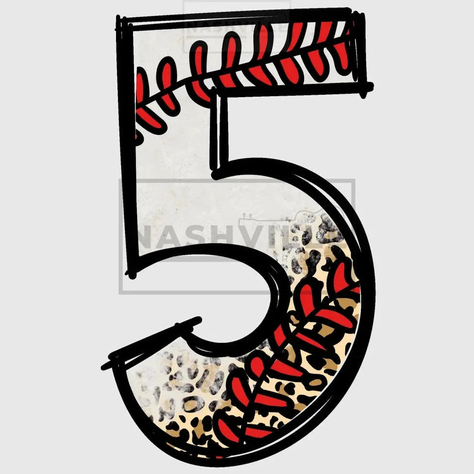 Baseball Numbers 1 - 9 5 Sports