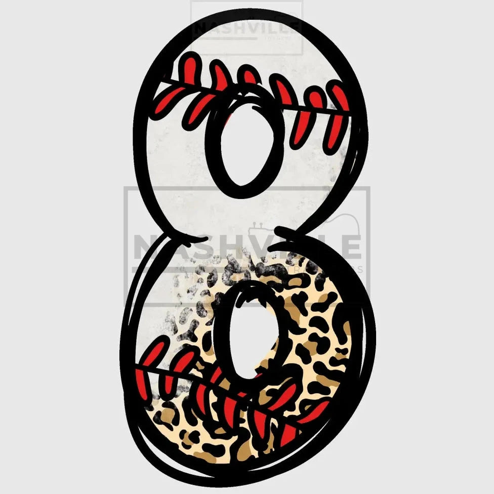Baseball Numbers 1 - 9 8 Sports