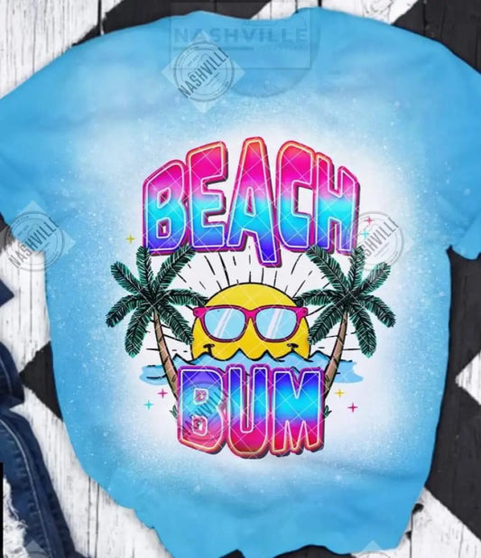 Beach Bum Tee. S / Blue