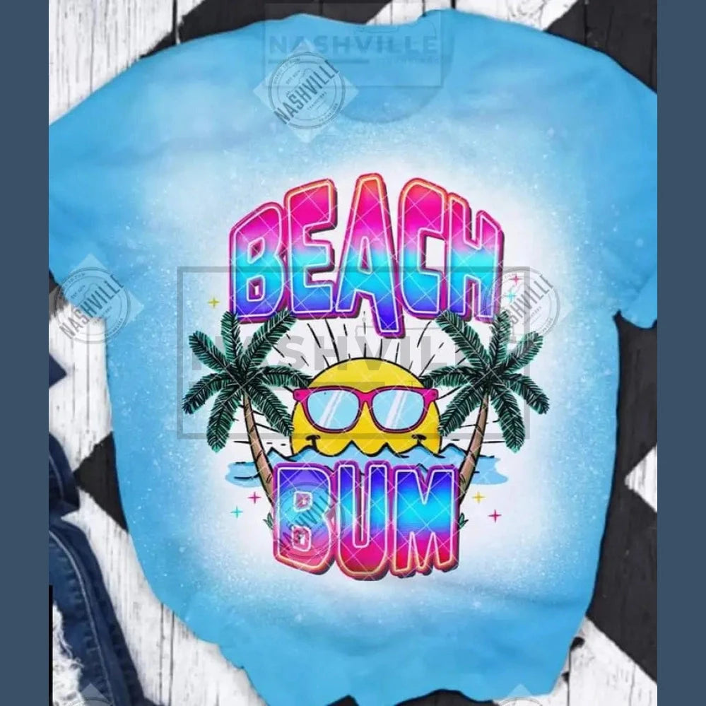 Beach Bum Tee. S / Blue