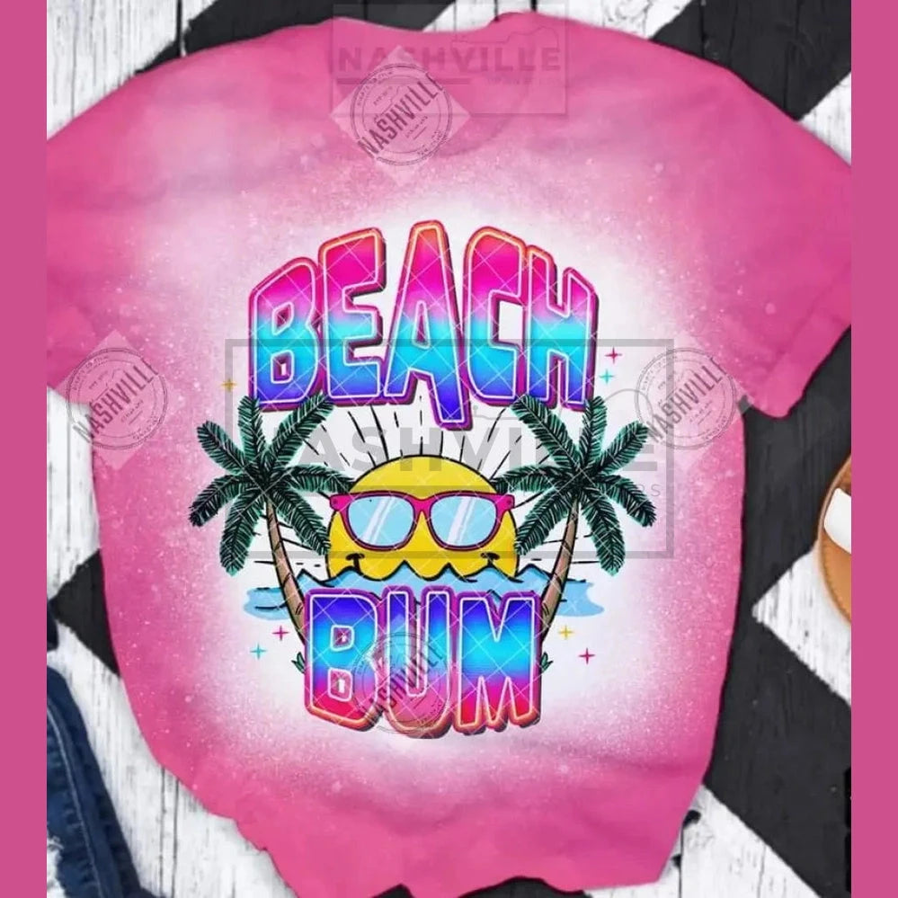Beach Bum Tee. S / Pink