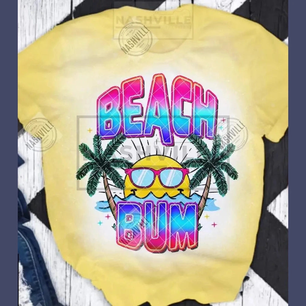 Beach Bum Tee. S / Yellow
