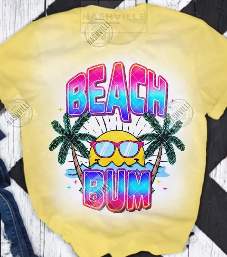 Beach Bum Tee. S / Yellow