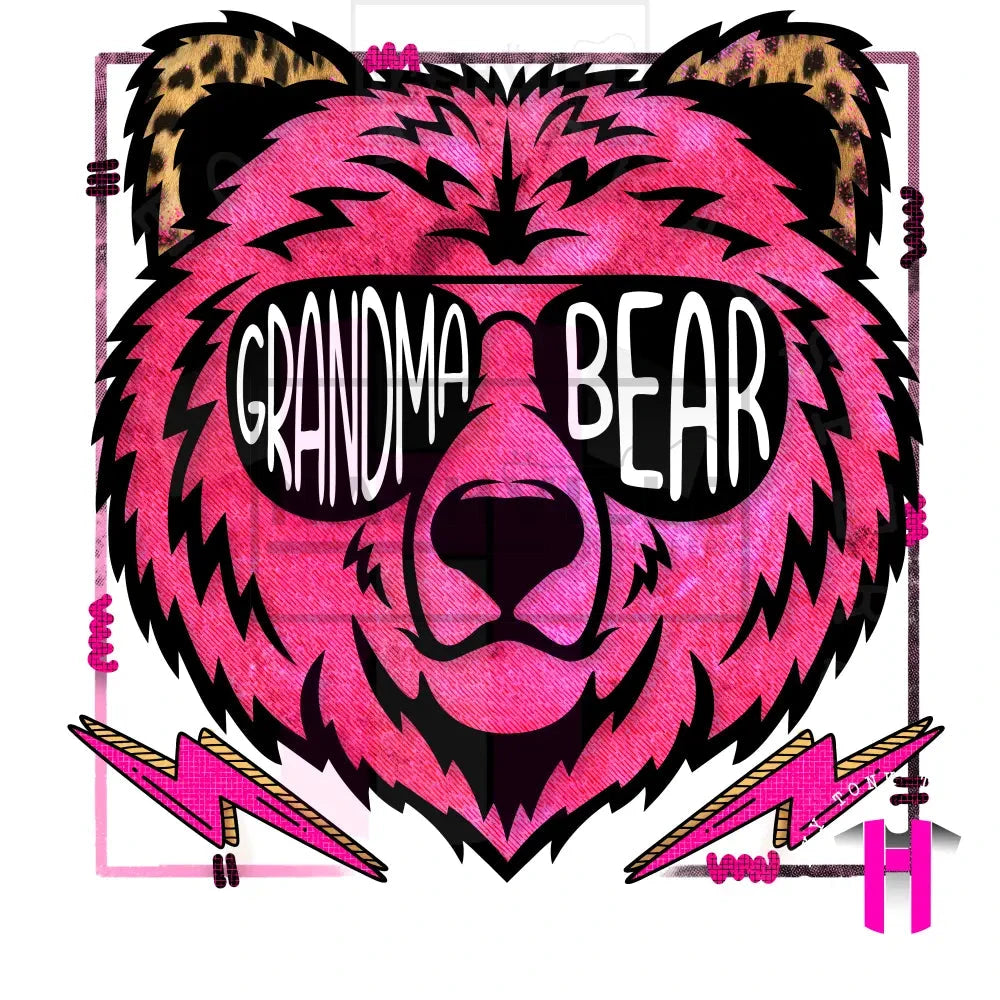 Bear Transfers. Low Heat Traansfer / Grandma Prints