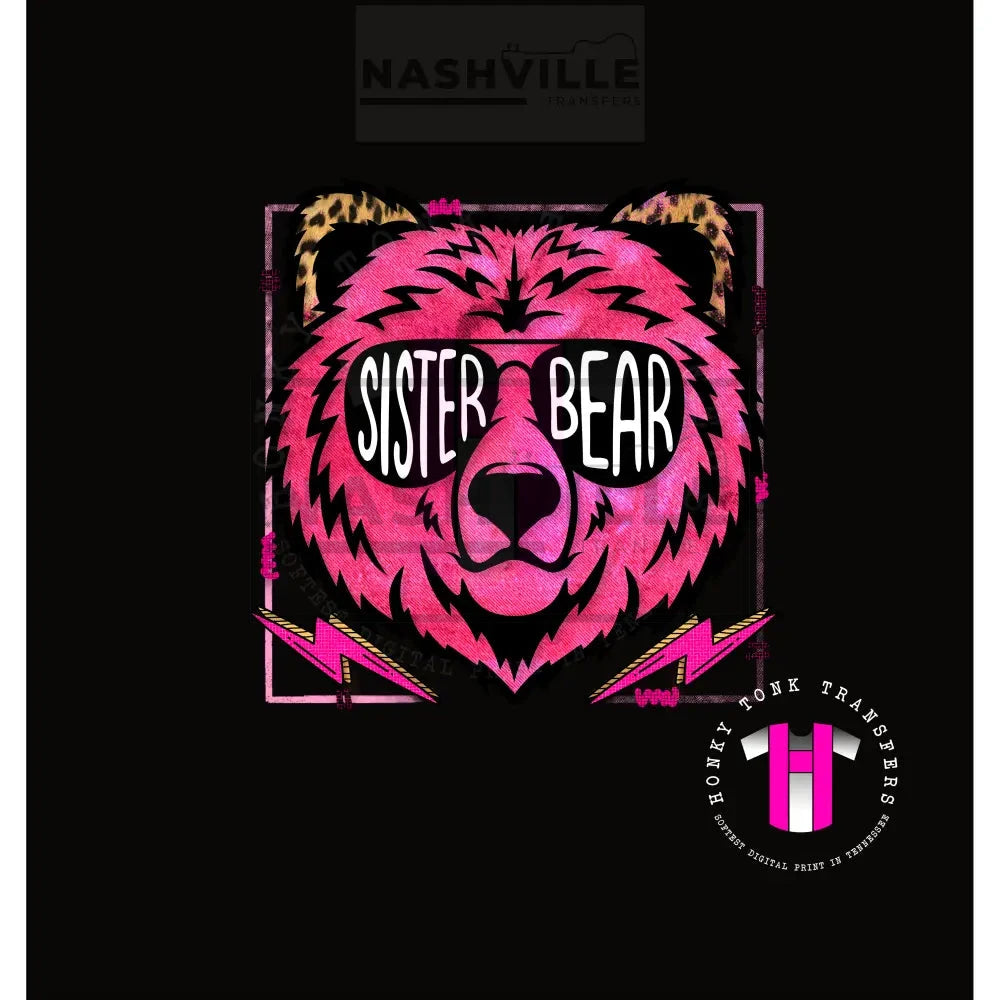 Bear Transfers. Low Heat Traansfer / Sister Prints