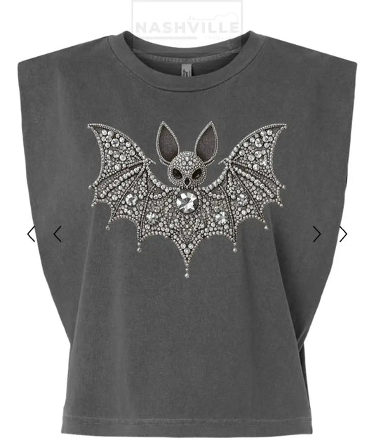 Beautiful Detailed Bat Rocker Tee