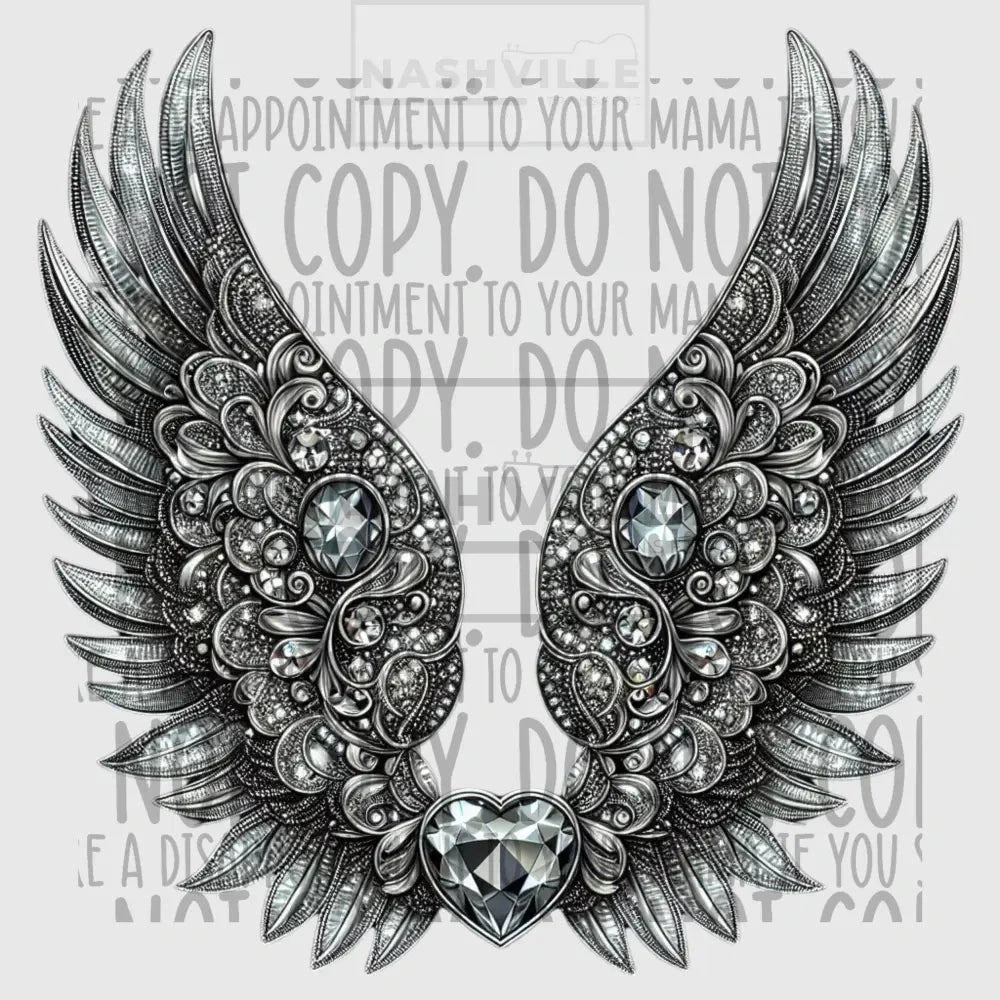 Beautiful Detailed Wings Transfer
