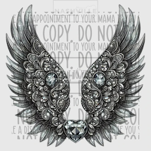 Beautiful Detailed Wings Transfer