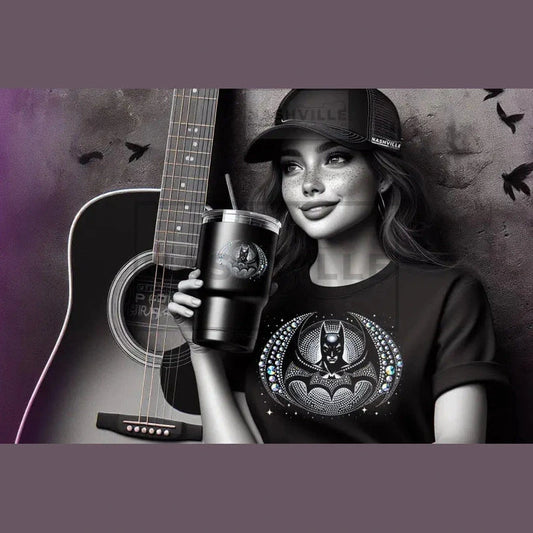 Bedazzled Bling Bat Tee