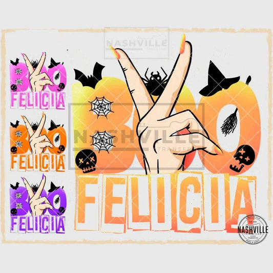 Boo Felicia Halloween Transfer. Prints