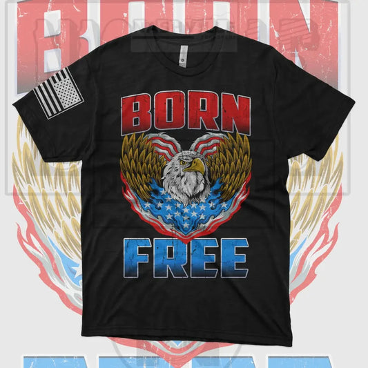 Born Free American Patriotic Tee.