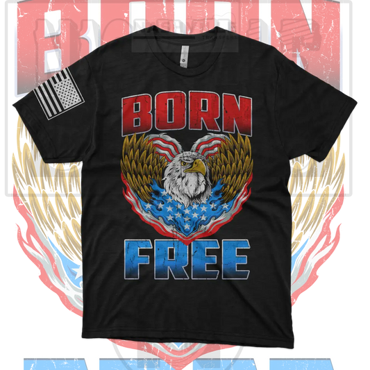 Born Free American Patriotic Tee.