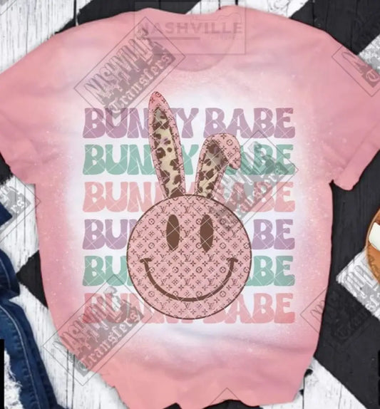 Bunny Babe Organic Tee. S / Pink