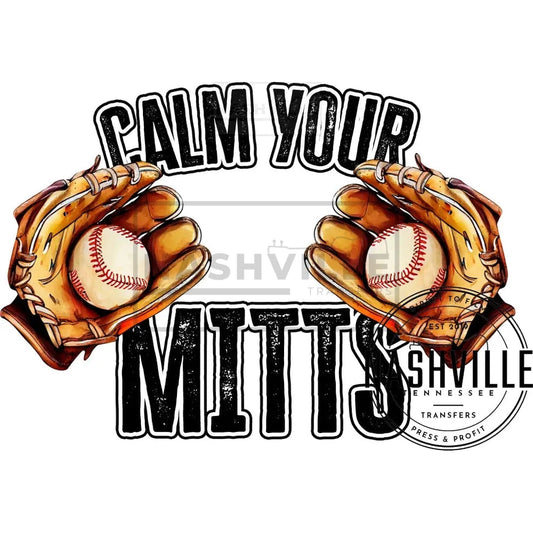 Calm You Mitts Sports Transfer. Black