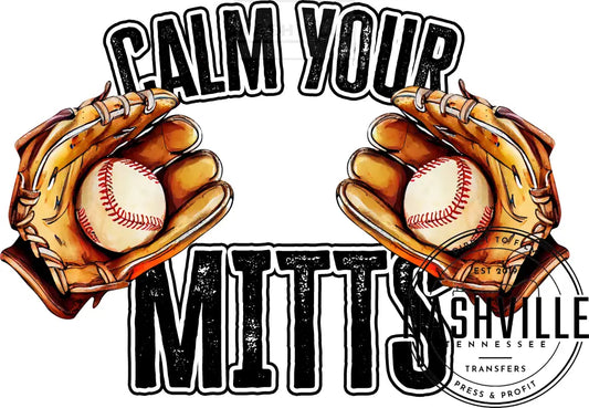 Calm You Mitts Sports Transfer. Black