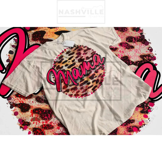 Cheetah mama/mini tee.