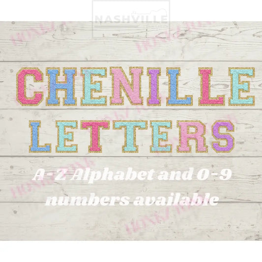 Chenille Letter And Numbers
