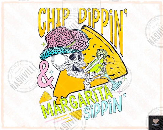 Chip Dippin & Margarita Sippin Transfer.