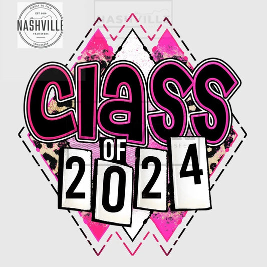 Class Of 2024 School Transfer Pink