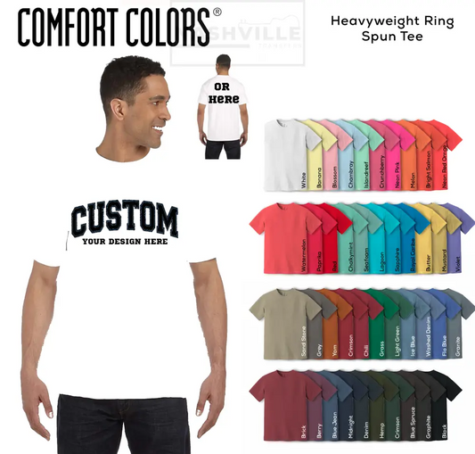 Comfort Colors Heavyweight Customizable Tee