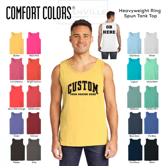 Comfort Colors Heavyweight Garment Dyed Tank Tops Gang Sheet