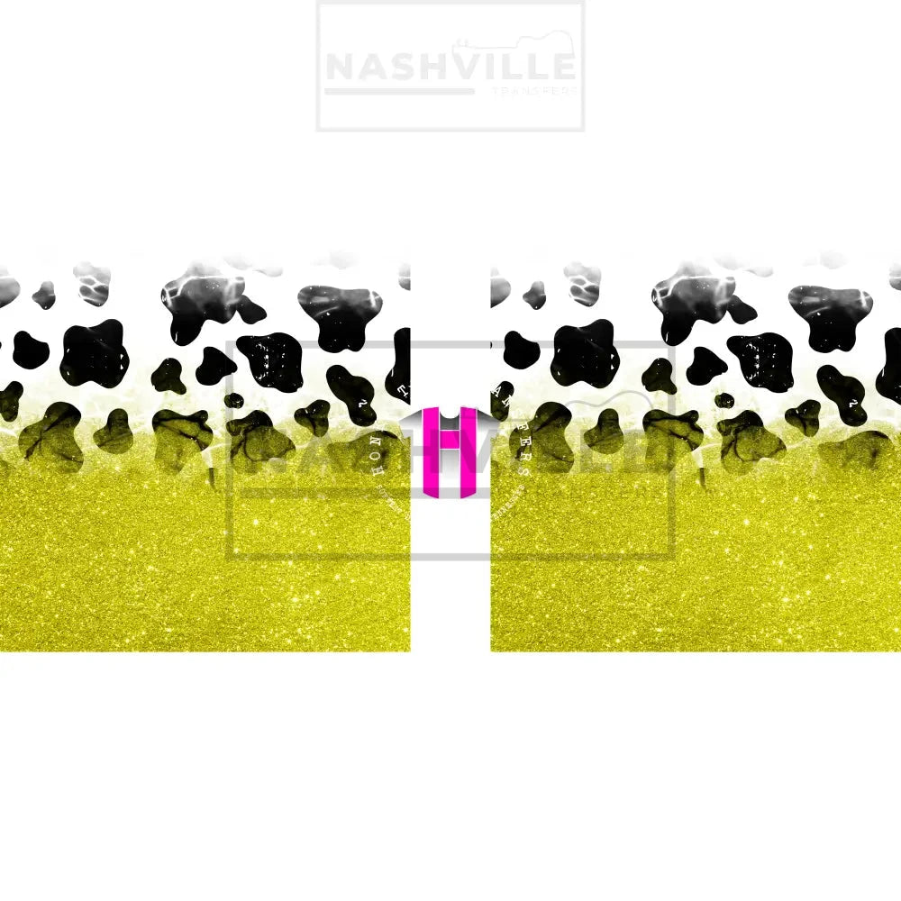 Cow Glitter Sleeve/Accent Transfers.