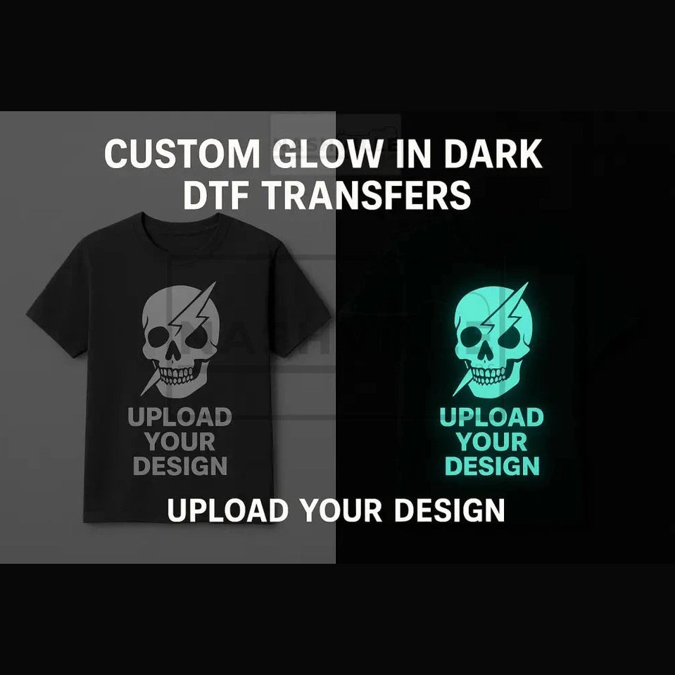Custom Glow in Dark DTF Transfer Effect Demo