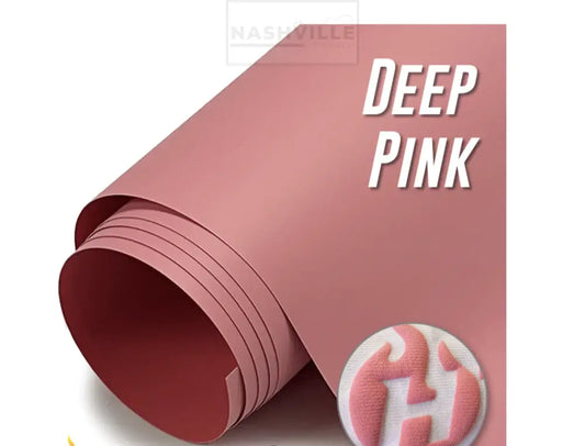 Customizable Deep Pink Puff Vinyl Transfers. Gang Sheet