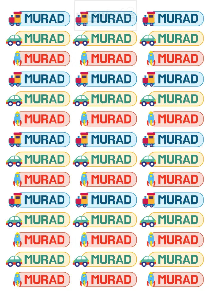 Customizable School Uv Decals Playful