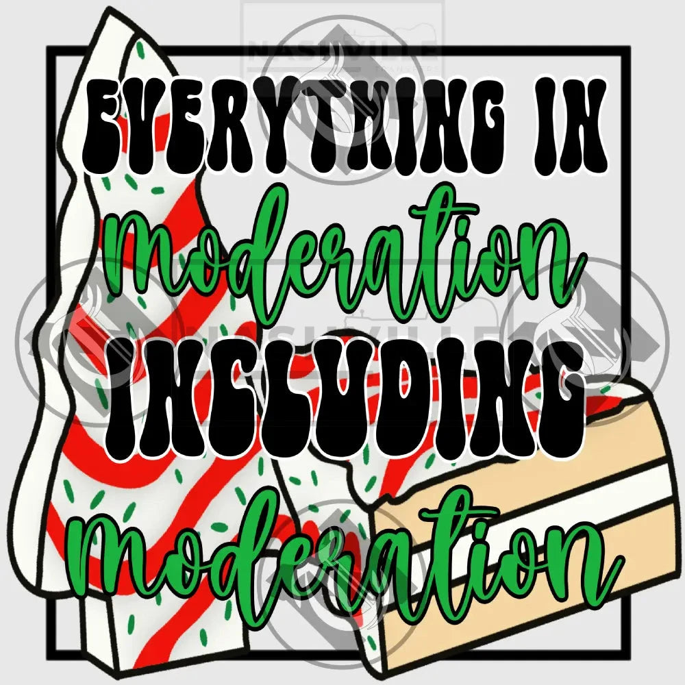 Everything In Moderation Christmas Holiday Transfer