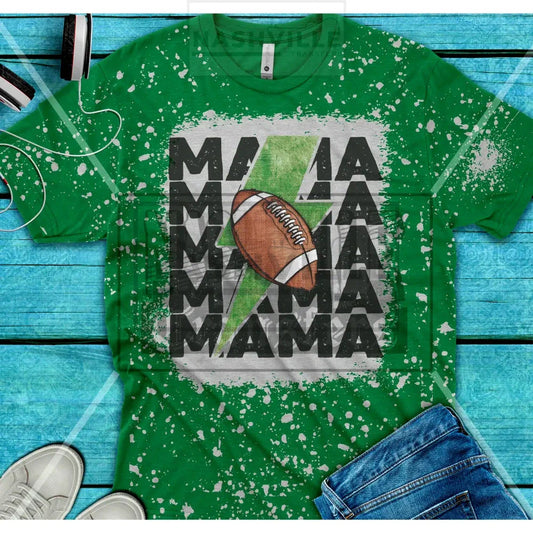 Football mama tee Small / Green