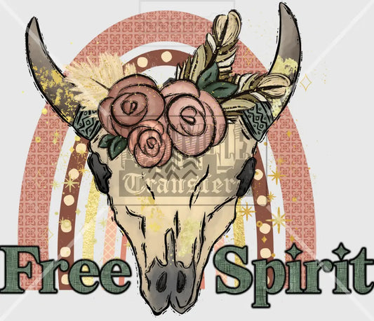 Free Spirit Rainbow Skeletel Transfer