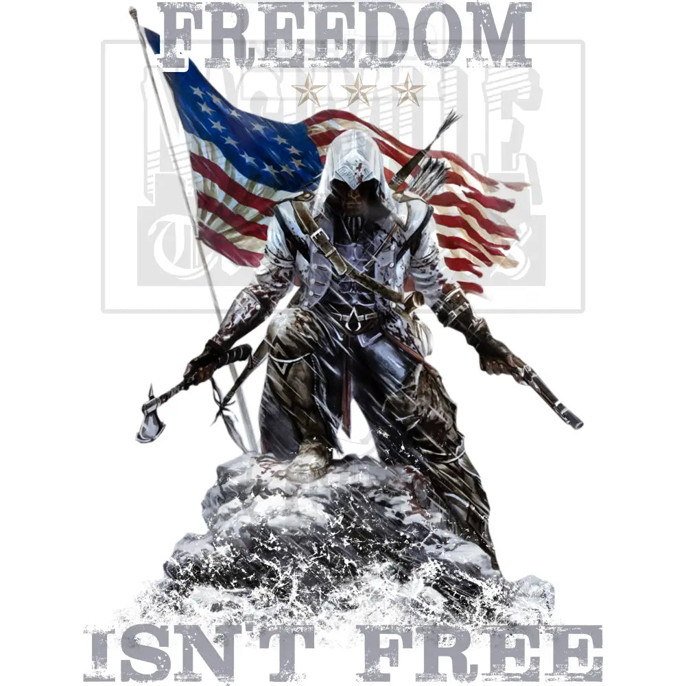 Freedom Isnt Free Halftoned Transfer.